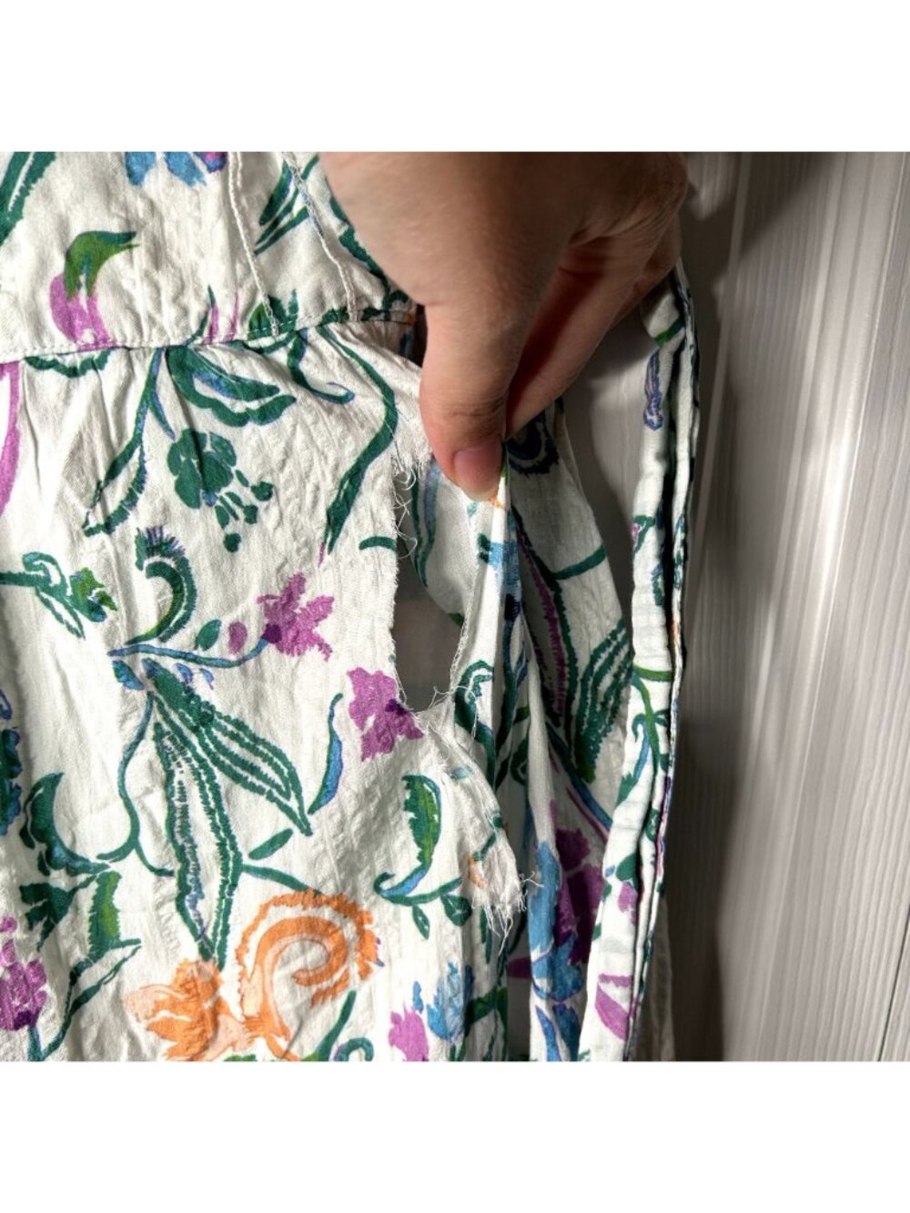 Tanya Taylor Neves White Floral Printed Sleeveless Maxi Dress Women's Size 4 - Picture 5 of 13